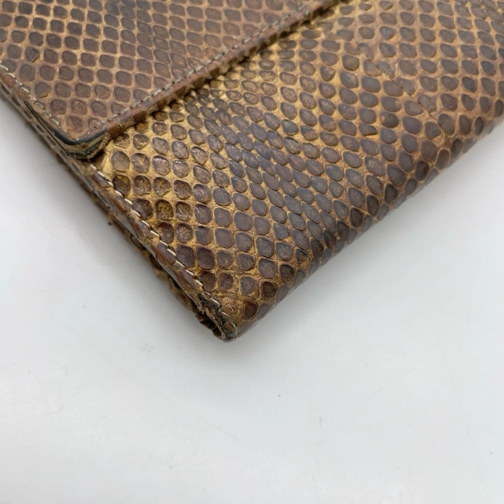 Auth Gucci 035.0959.2131 Python Jackie Bifold Bro… - image 8